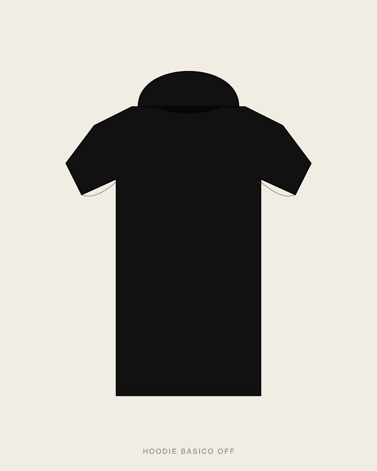 Hoodie Básico Off — front