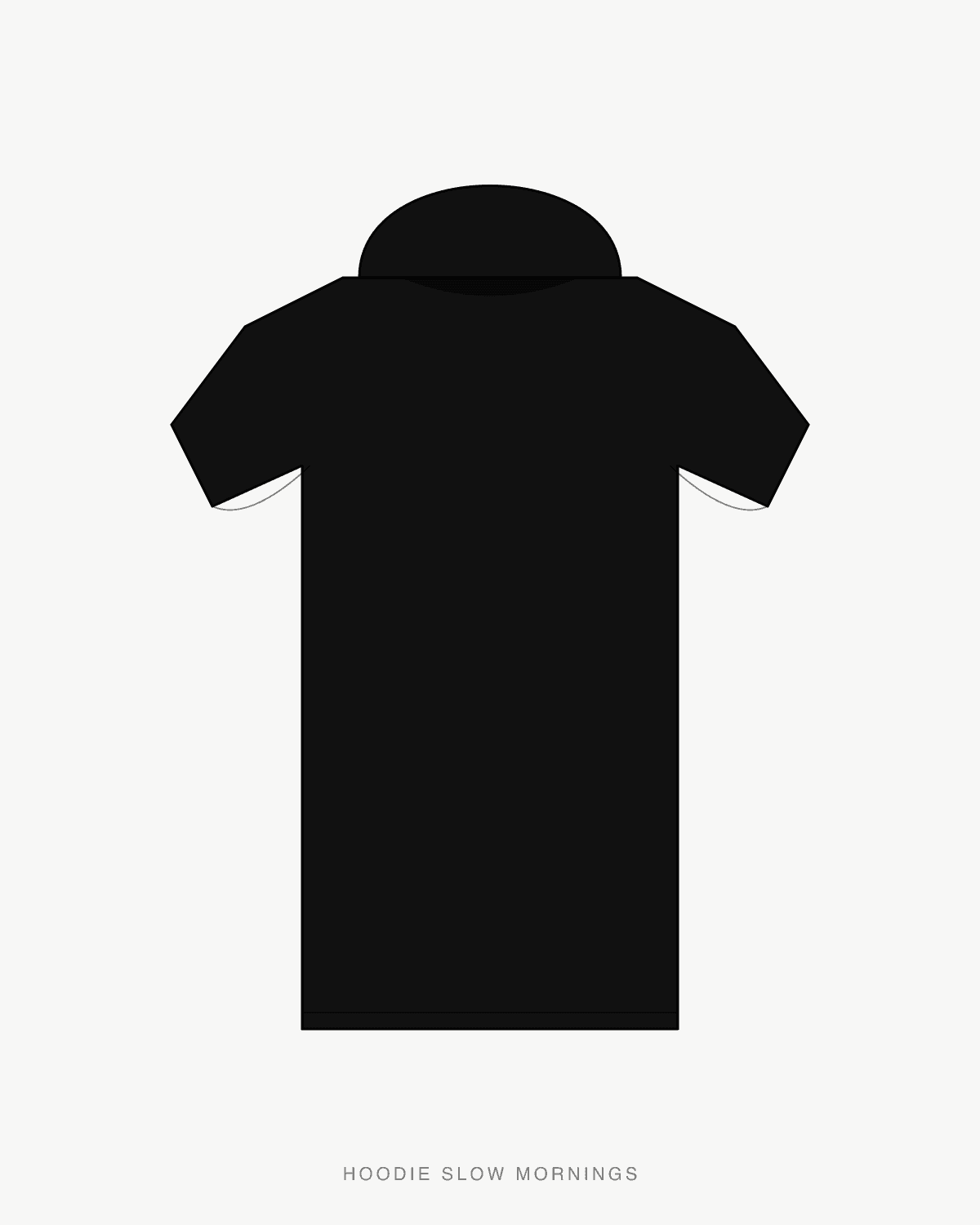 Hoodie Slow Mornings — front