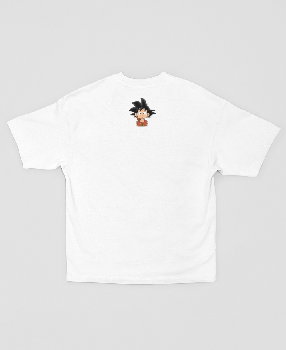 Camiseta - Goku Retro Gamer Blanca
