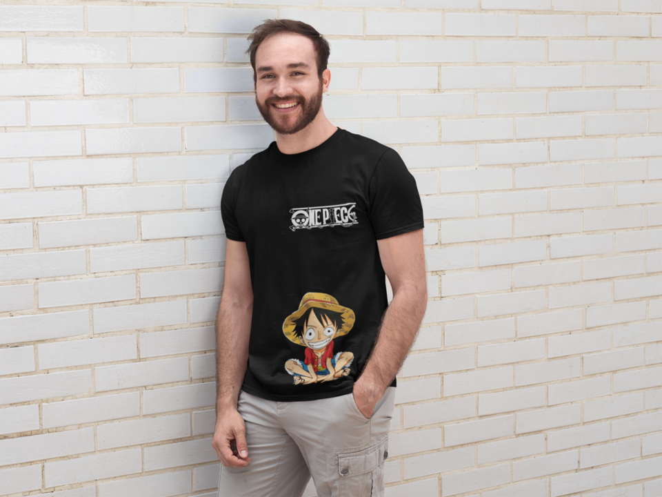 Camiseta - One Piece Luffy Negra