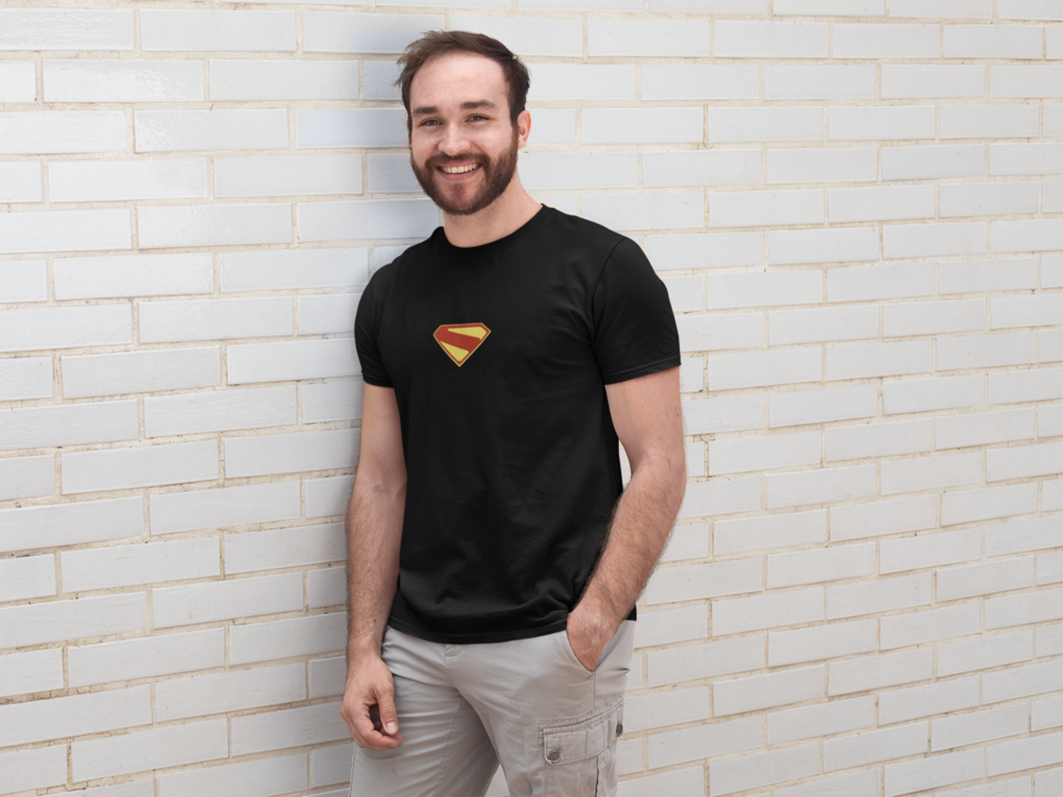 Camiseta - Superman Logo y Krypto